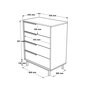 Lipasto Ocean FURNLUX CLASSIC, 75x45x95 cm, valkoinen hinta ja tiedot | Lipastot | hobbyhall.fi