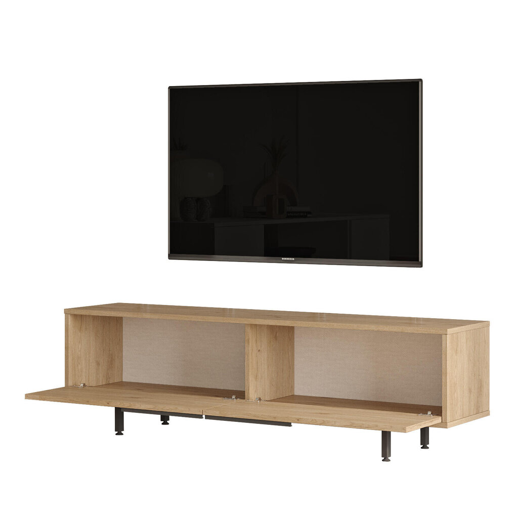 Tv-taso Ocean FURNLUX CLASSIC, 160x36x45 cm, vaaleabeige hinta ja tiedot | TV-tasot | hobbyhall.fi