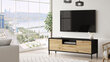 Tv-taso Luvio FURNLUX CLASSIC, 140x36x46 cm, musta hinta ja tiedot | TV-tasot | hobbyhall.fi