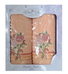 Terrypyyhkeet DANDELION 2 kpl, oranssi hinta ja tiedot | Pyyhkeet | hobbyhall.fi