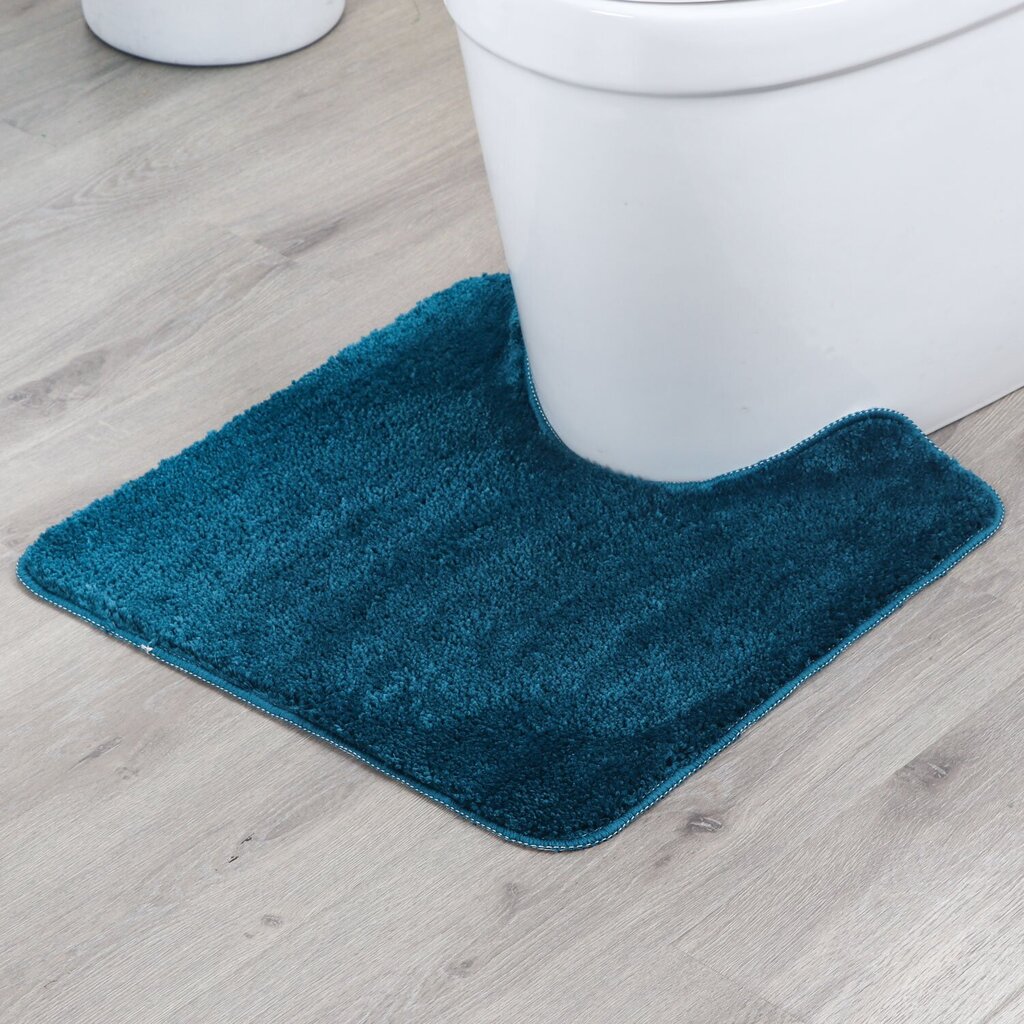 WC-istuimen matto "Benedomo" 60x55cm, siniset raidat hinta ja tiedot | Kylpyhuoneen sisustus | hobbyhall.fi