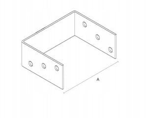 U-POHJAINEN TUKIKIINNIKE U 160mm KÄSIKAHVA hinta ja tiedot | Takka- ja uunitarvikkeet | hobbyhall.fi