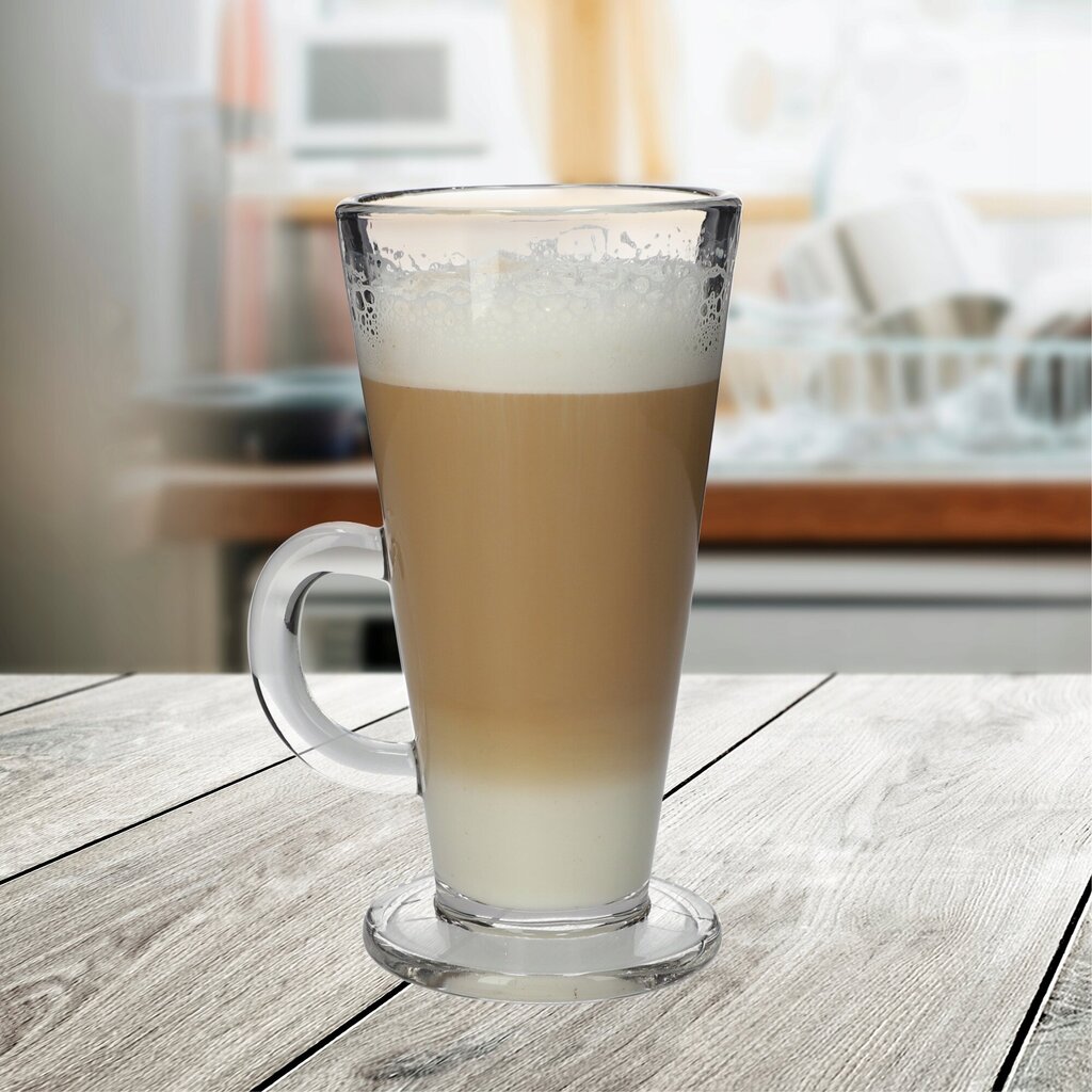 Coffee Latte juomalasisarja 6 kpl, 260ml hinta ja tiedot | Lasit, mukit ja kannut | hobbyhall.fi