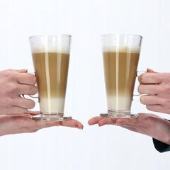 Coffee Latte juomalasisarja 6 kpl, 260ml hinta ja tiedot | Lasit, mukit ja kannut | hobbyhall.fi