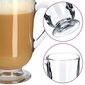 6x Latte Tea Coffee lasit 300 ml lasisetti kahvalla hinta ja tiedot | Lasit, mukit ja kannut | hobbyhall.fi