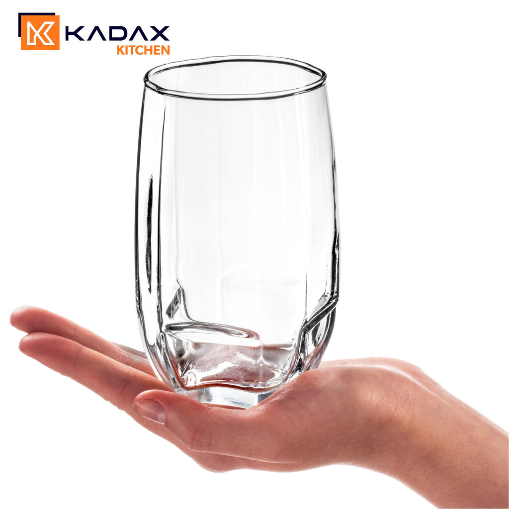 6x Juice Drink Glasses 420ml Lasisarja Tall Glasses hinta ja tiedot | Lasit, mukit ja kannut | hobbyhall.fi