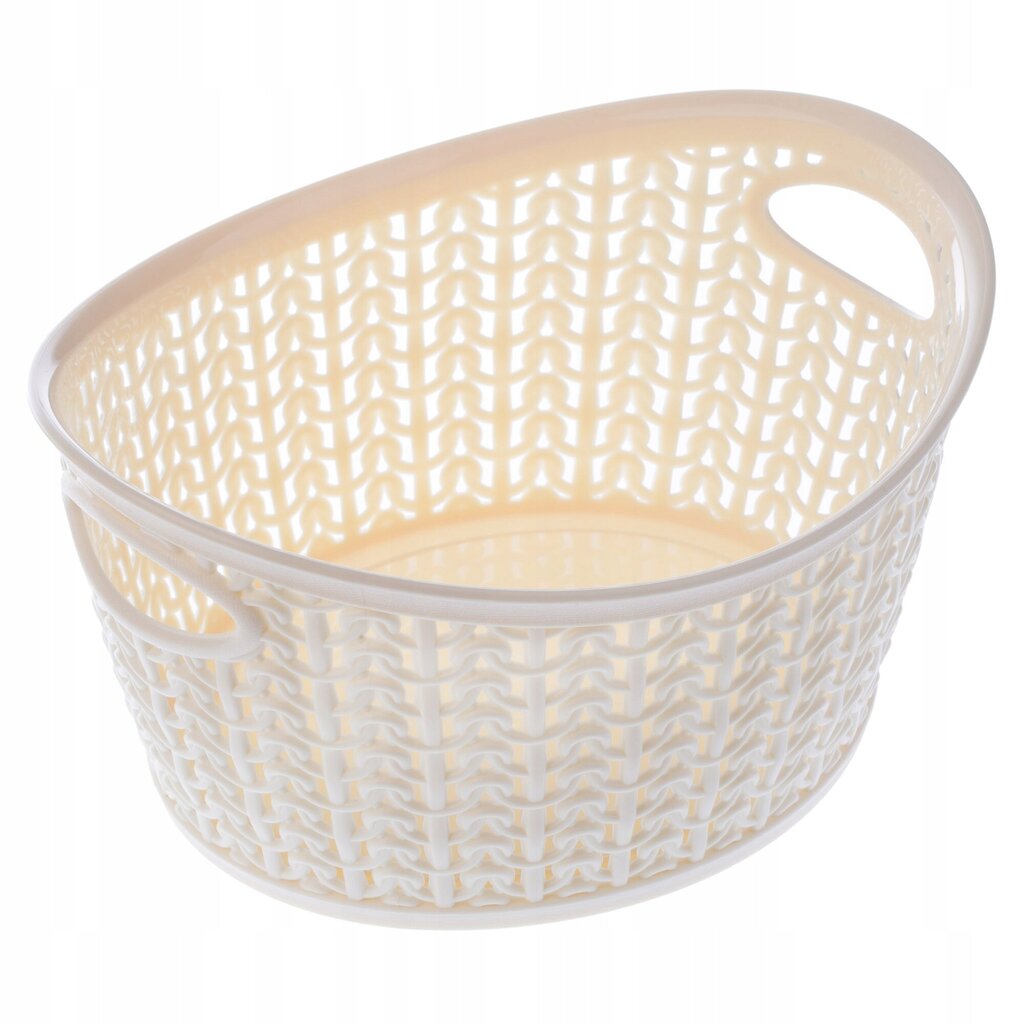 Basket Basket Container Cream 1,5L Basket Box hinta ja tiedot | Säilytyslaatikot ja -korit | hobbyhall.fi