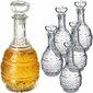 6x Whisky Alcohol Decanter Crystal 1L lasipullo korkilla hinta ja tiedot | Lasit, mukit ja kannut | hobbyhall.fi