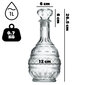 6x Whisky Alcohol Decanter Crystal 1L lasipullo korkilla hinta ja tiedot | Lasit, mukit ja kannut | hobbyhall.fi