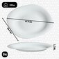 6x Jälkiruokalautanen 21cm White Plates Kakkulautanen setti hinta ja tiedot | Astiat | hobbyhall.fi