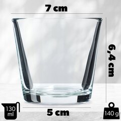 6x Dip Bowl Kastikkeet 130 ml Lasi Kastike Kulhosetti hinta ja tiedot | Lasit, mukit ja kannut | hobbyhall.fi