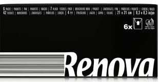 10x Renova Black label nenäliinat musta 6x7kpl hinta ja tiedot | WC-paperit ja talouspaperit | hobbyhall.fi