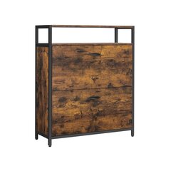 Kenkäkaappi Songmics, 60 x 30 x 95 cm, ruskea hinta ja tiedot | Kenkäkaapit ja -hyllyt | hobbyhall.fi