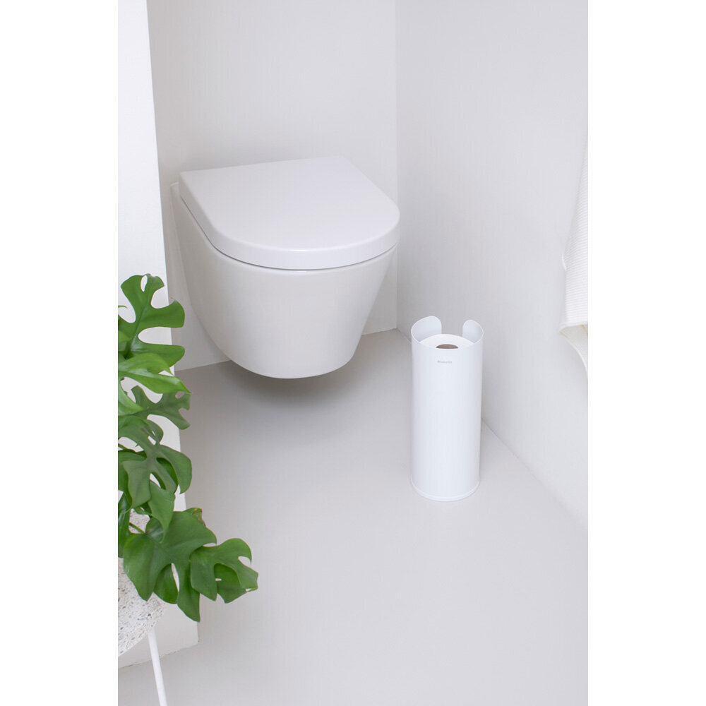 Brabantia ReNew wc-paperiteline, White hinta ja tiedot | Kylpyhuoneen sisustus | hobbyhall.fi