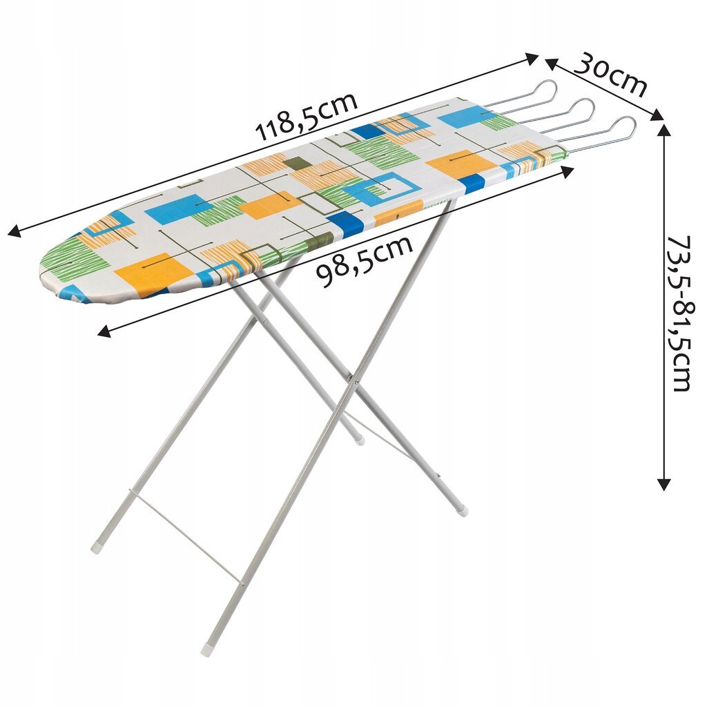 Kokoontaittuva silityslauta 99x30cm Kevyt silitysraudan pidikkeellä Compact hinta ja tiedot | Silityslaudat | hobbyhall.fi