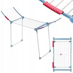 Pysyvä pyykinkuivain 175 cm vaatteille, taitettava kahvoilla hinta ja tiedot | Kuivaustelineet ja tarvikkeet | hobbyhall.fi