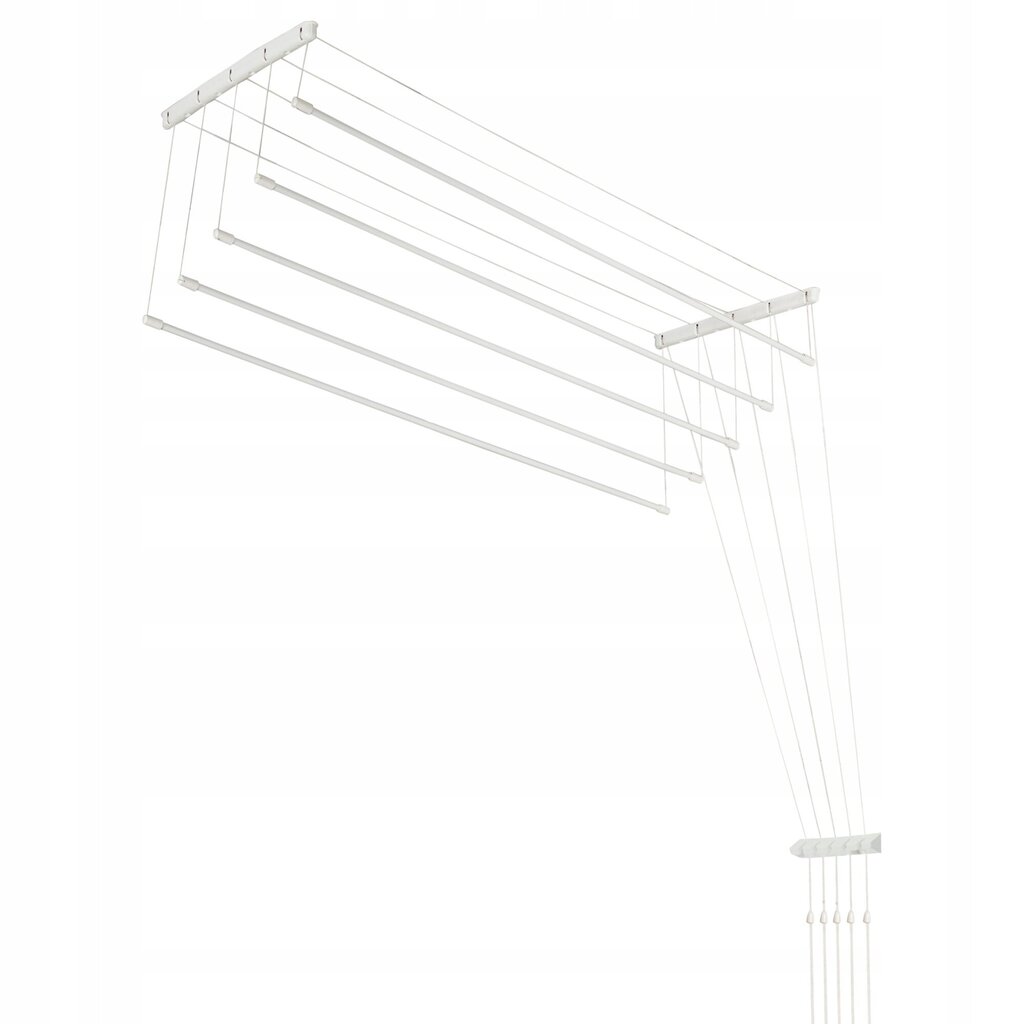 Katto Kylpyhuoneen pyykinkuivain 5 sauvaa 120 cm kestävä kiinteä hinta ja tiedot | Kuivaustelineet ja tarvikkeet | hobbyhall.fi