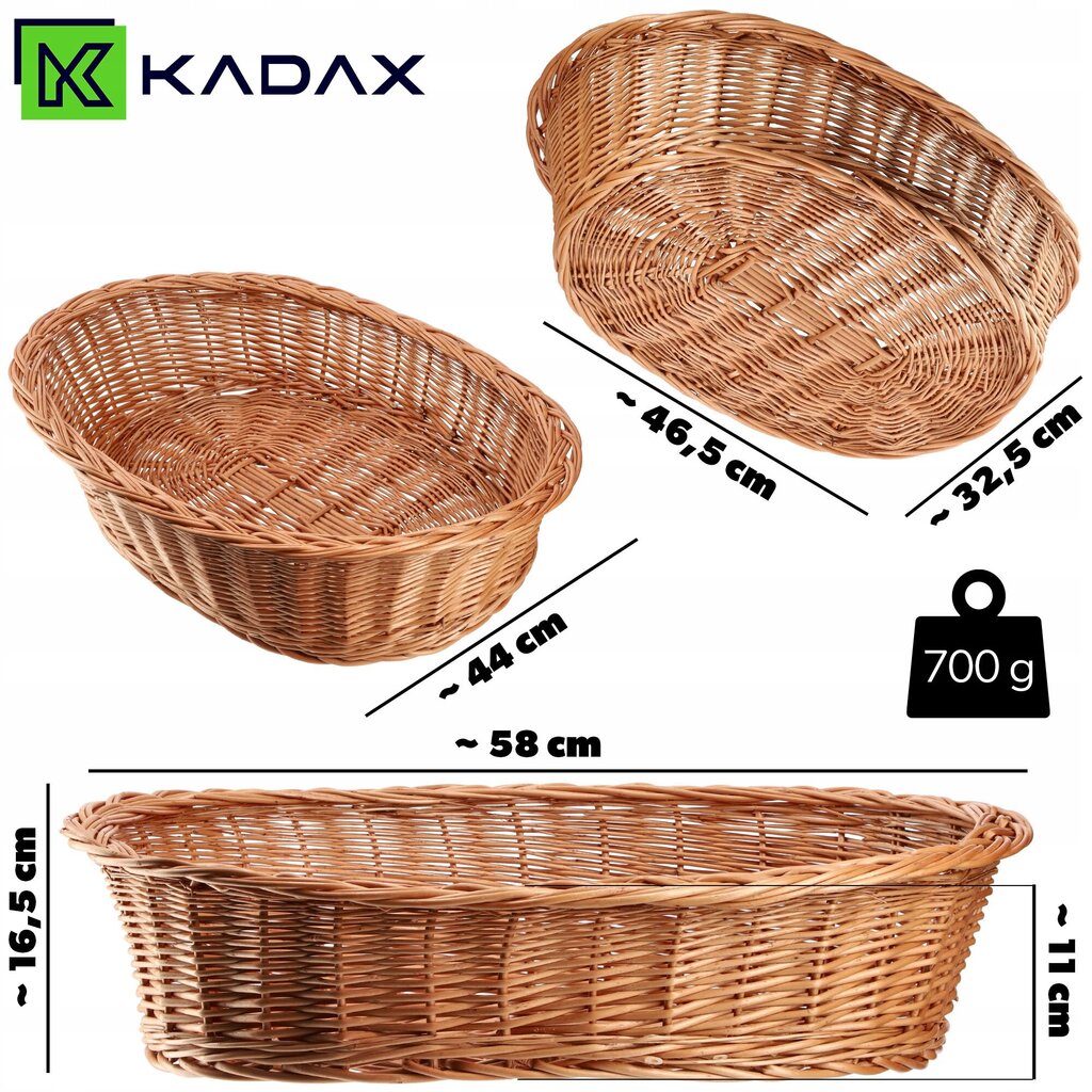 Wicker koiranpeti 58cm Wicker S hinta ja tiedot | Säilytyslaatikot ja -korit | hobbyhall.fi