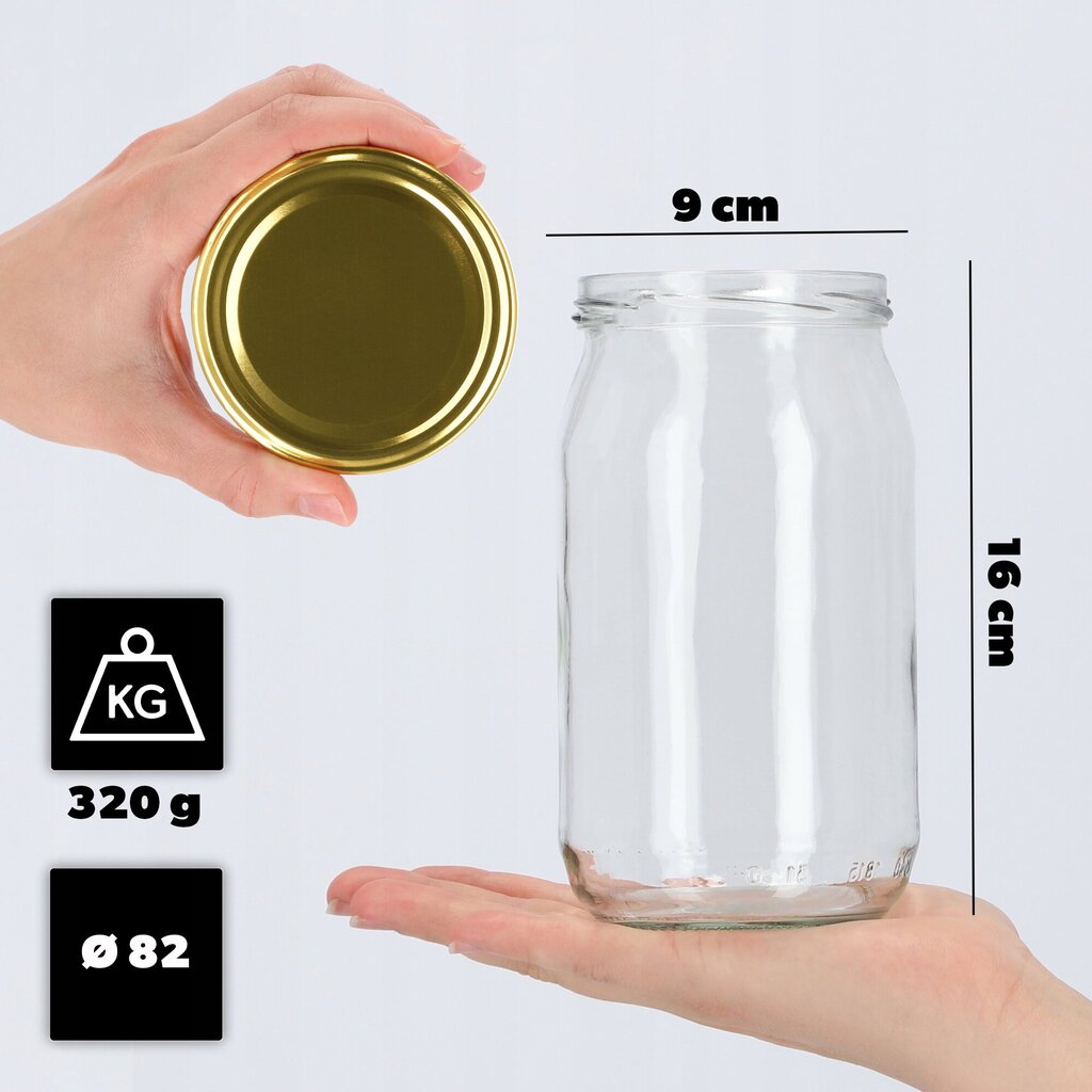 8x Purkkipurkit 760 ml Säilöntälasi Kurkut Hunajakorkit Fi82 hinta ja tiedot | Säilöntä | hobbyhall.fi