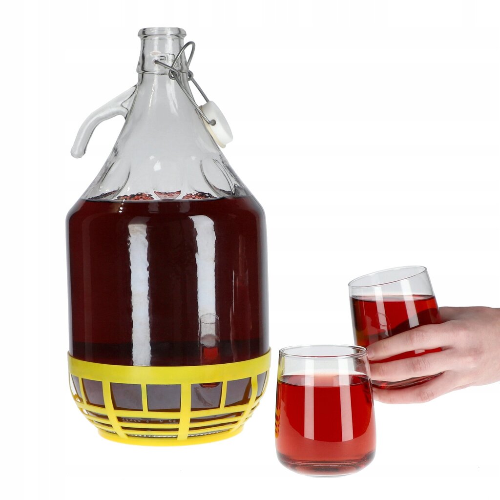 6x Wine Carboy 5L Balloon Lady In Basket -viinipullo + sulkeminen hinta ja tiedot | Keittiövälineet | hobbyhall.fi