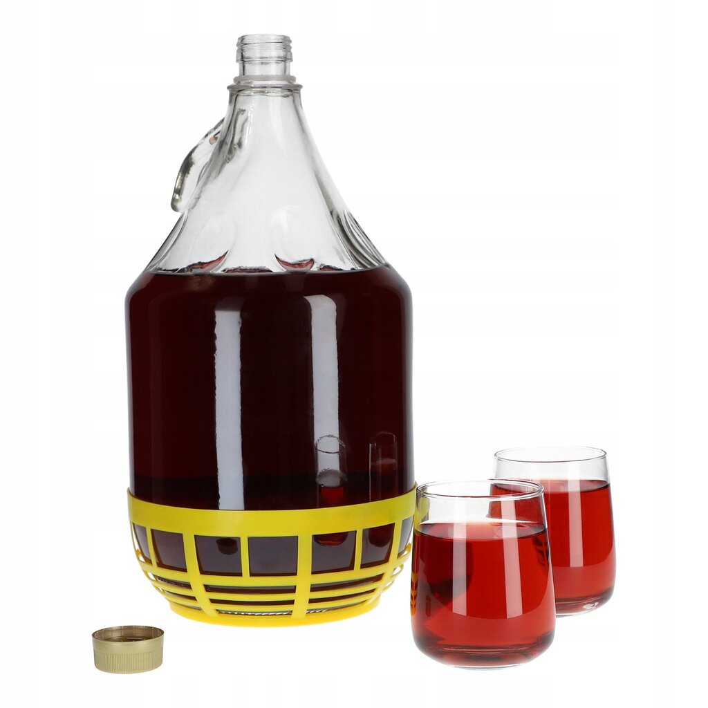 6x Wine Carboy 5L Balloon Lady In Basket -viinipullo + sulkeminen hinta ja tiedot | Keittiövälineet | hobbyhall.fi