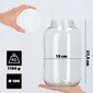 8x Jar Glass Jar 4L Purkit kurkkutinktuureille + Caps Fi100 hinta ja tiedot | Säilöntä | hobbyhall.fi