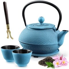 Herb Tea Infuser, valurautainen teekannu, 850 ml, Blue Cup Jug hinta ja tiedot | Kahvipannut ja teekannut | hobbyhall.fi