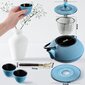 Herb Tea Infuser, valurautainen teekannu, 850 ml, Blue Cup Jug hinta ja tiedot | Kahvipannut ja teekannut | hobbyhall.fi