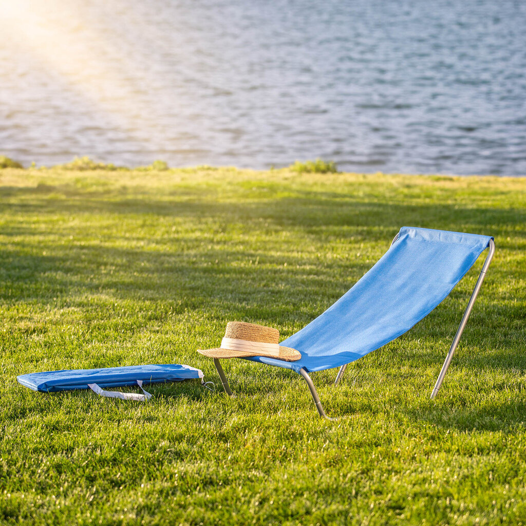 Puutarhatuoli, kokoontaittuva Beach Tourist nojatuoli kannella hinta ja tiedot | Aurinkotuolit | hobbyhall.fi