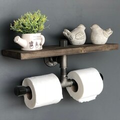 Kalune Design BoruRaf030 WC-paperiteline, ruskea/musta hinta ja tiedot | Kalune Design Kodin remontointi | hobbyhall.fi