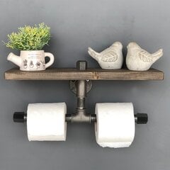 Kalune Design BoruRaf030 WC-paperiteline, ruskea/musta hinta ja tiedot | Kalune Design Kodin remontointi | hobbyhall.fi