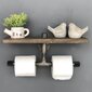 Kalune Design BoruRaf030 WC-paperiteline, ruskea/musta hinta ja tiedot | Kylpyhuoneen sisustus | hobbyhall.fi