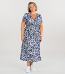 Naisten mekko 236221 01, laivastonsininen/valkoinen 236221*01-XL/2XL hinta ja tiedot | Mekot | hobbyhall.fi