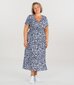 Naisten mekko 236221 01, laivastonsininen/valkoinen 236221*01-XL/2XL hinta ja tiedot | Mekot | hobbyhall.fi