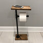 WC-paperikaukalo Kalune Design BoruRaf 1781, ruskea/musta hinta ja tiedot | Kylpyhuoneen sisustus | hobbyhall.fi