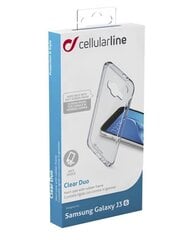 Samsung Galaxy J3(2016) cover Clear Duo by Cellular tr. hinta ja tiedot | Puhelimen kuoret ja kotelot | hobbyhall.fi