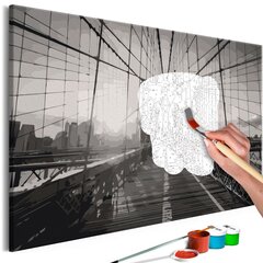 DIY kangas maalaus - New York Bridge 60x40 hinta ja tiedot | Maalaa numeroiden mukaan | hobbyhall.fi