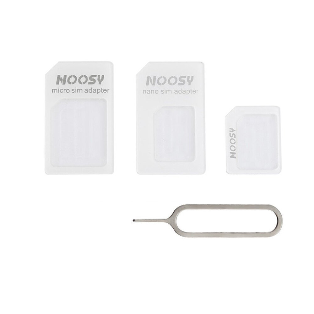 Adapteri Noosy Nano Micro Sim, 3In1 setti hinta ja tiedot | Puhelimen lisätarvikkeet | hobbyhall.fi