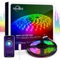 Išmani 5050 RGB LED Juosta 10 m su Bluetooth funkcija hinta ja tiedot | LED-valonauhat | hobbyhall.fi