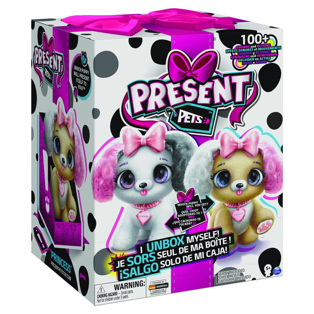 SPIN MASTER PRESENT PETS Interaktiivinen koiranpentu FANCY hinta ja tiedot | Pehmolelut | hobbyhall.fi