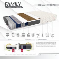 Joustinpatja Family Pocket 120x200 cm hinta ja tiedot | Patjat | hobbyhall.fi