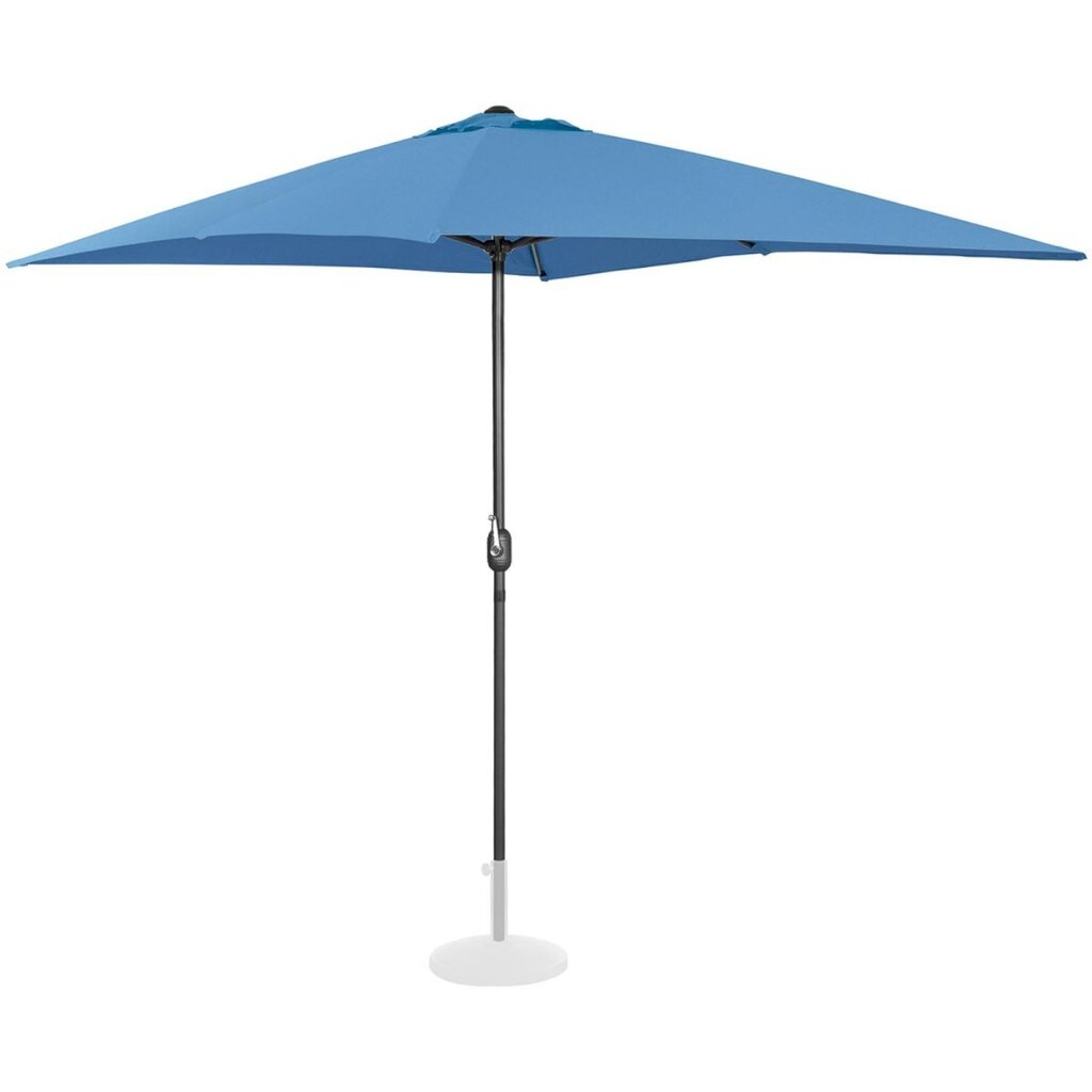 Suorakulmainen puutarhasateenvarjo kahvalla, Uniprodo UNI_UMBRELLA_SQ2030BO_N1, 200 cm. x 300 cm., tiilenpunainen hinta ja tiedot | Aurinkovarjot ja markiisit | hobbyhall.fi