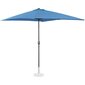 Suorakulmainen puutarhasateenvarjo kahvalla, Uniprodo UNI_UMBRELLA_SQ2030BO_N1, 200 cm. x 300 cm., tiilenpunainen hinta ja tiedot | Aurinkovarjot ja markiisit | hobbyhall.fi