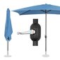 Suorakulmainen puutarhasateenvarjo kahvalla, Uniprodo UNI_UMBRELLA_SQ2030BO_N1, 200 cm. x 300 cm., tiilenpunainen hinta ja tiedot | Aurinkovarjot ja markiisit | hobbyhall.fi