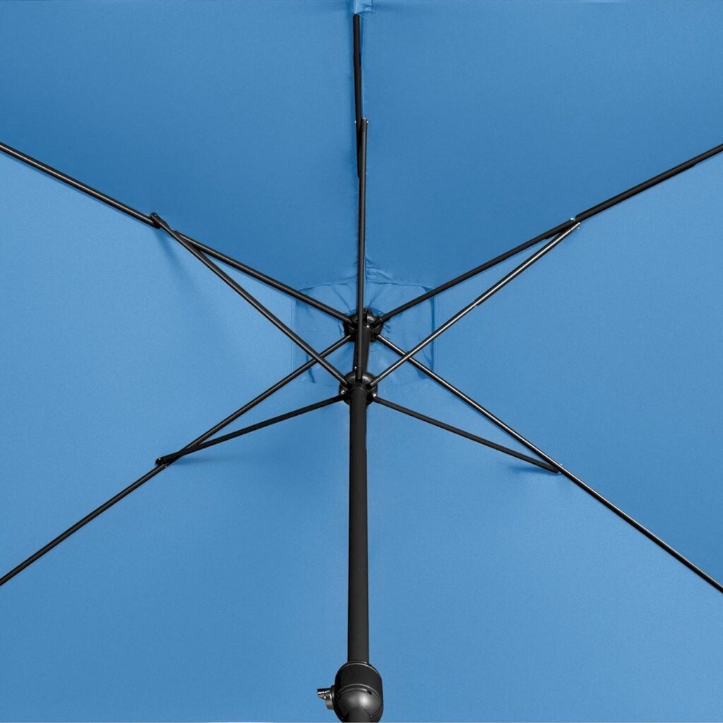 Suorakulmainen puutarhasateenvarjo kahvalla, Uniprodo UNI_UMBRELLA_SQ2030BO_N1, 200 cm. x 300 cm., tiilenpunainen hinta ja tiedot | Aurinkovarjot ja markiisit | hobbyhall.fi