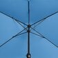 Suorakulmainen puutarhasateenvarjo kahvalla, Uniprodo UNI_UMBRELLA_SQ2030BO_N1, 200 cm. x 300 cm., tiilenpunainen hinta ja tiedot | Aurinkovarjot ja markiisit | hobbyhall.fi