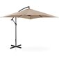 Nelikulmainen puutarhasateenvarjo, Uniprodo UNI_UMBRELLA_SQ250DG_N1, 250 cm. x 250 cm., kerma hinta ja tiedot | Aurinkovarjot ja markiisit | hobbyhall.fi