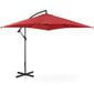 Nelikulmainen puutarhasateenvarjo, Uniprodo UNI_UMBRELLA_SQ250CR_N1, 250 cm. x 250 cm., viininpunainen hinta ja tiedot | Aurinkovarjot ja markiisit | hobbyhall.fi