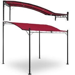 Pergola, Uniprodo UNI_GAZEBO_ 3X2.5G1, 2,6 m. x 3 m. x 2,5 m., punainen. hinta ja tiedot | Puutarhapaviljongit | hobbyhall.fi