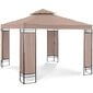 Puutarha-aitta, jossa on kokoontaitettava katos ja koriste, Uniprodo UNI_PERGOLA_3X3TF_U1, 3 m. x 3 m. x 2,6 m., beige hinta ja tiedot | Puutarhapaviljongit | hobbyhall.fi